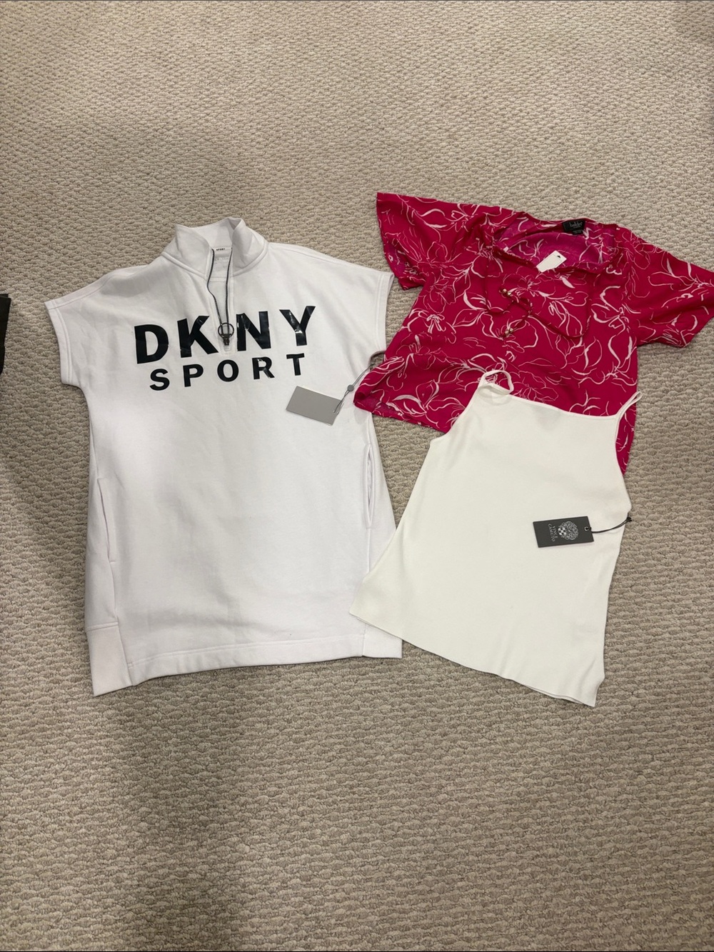 sweatshirt dress, tank top and cute short sleeve, xs bundle